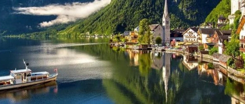 een meer in Oberösterreich